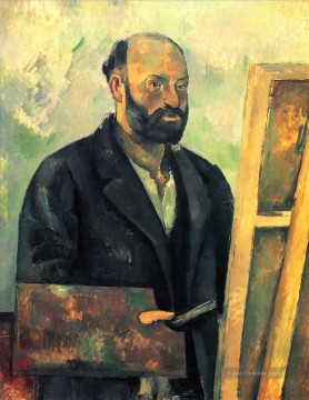 Selbstporträt mit Palette Paul Cezanne Ölgemälde